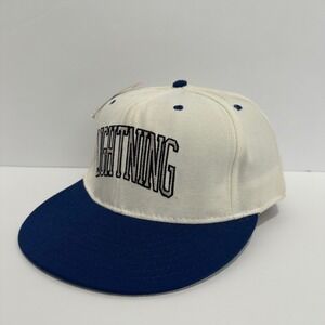 VTG Pro Line Tampa Bay Lightning Double Logo NHL Hockey Hat  Made in USA Size 8